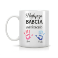 kubek, dla babci, dzień babci, najlepsza babcia, upominek prezent, personalizowane